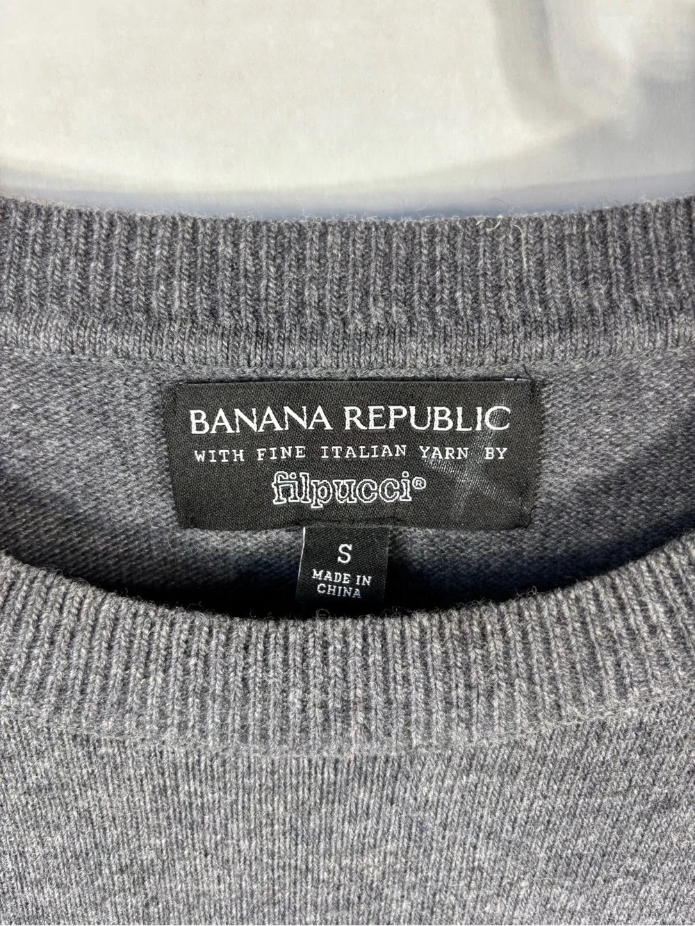 Banana Republic Sweater Women's Merino Wool Cashmere - Filpucci Tie Cuffs Small